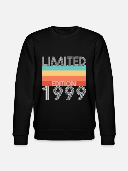 Limited Edition Retro 1999 - Stanley/Stella Unisex Bio-Sweatshirt CHANGER  - Schwarz