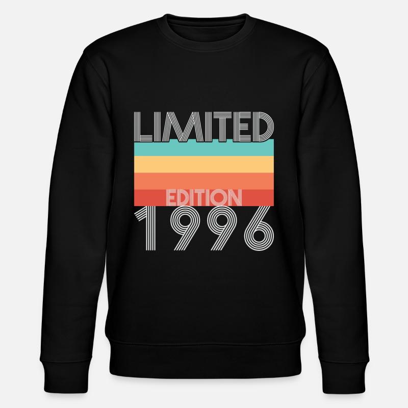 Limited Edition Retro 1996 - Stanley/Stella Unisex Bio-Sweatshirt CHANGER  - Schwarz