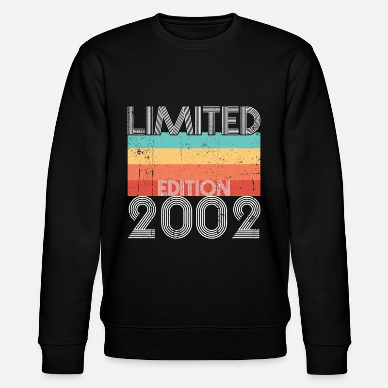 Limited Edition Retro 2002 - Stanley/Stella Unisex Bio-Sweatshirt CHANGER  - Schwarz