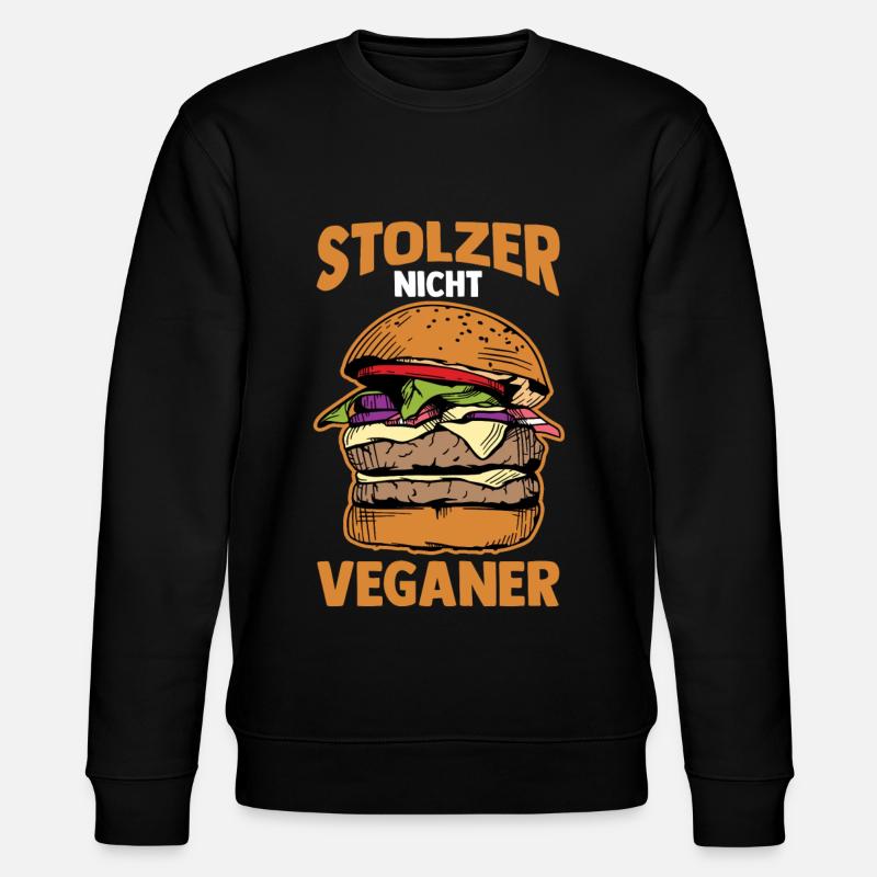 Anti Vegan - Stanley/Stella Unisex Bio-Sweatshirt CHANGER  - Schwarz