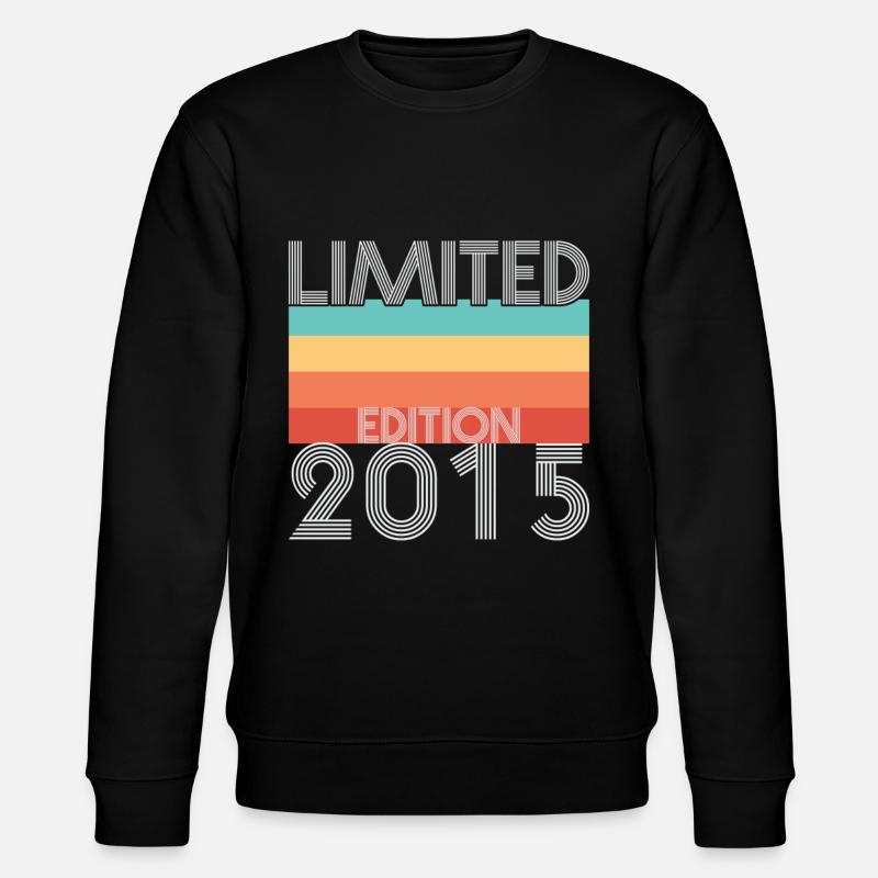 Limited Edition Retro 2015 - Stanley/Stella Unisex Bio-Sweatshirt CHANGER  - Schwarz