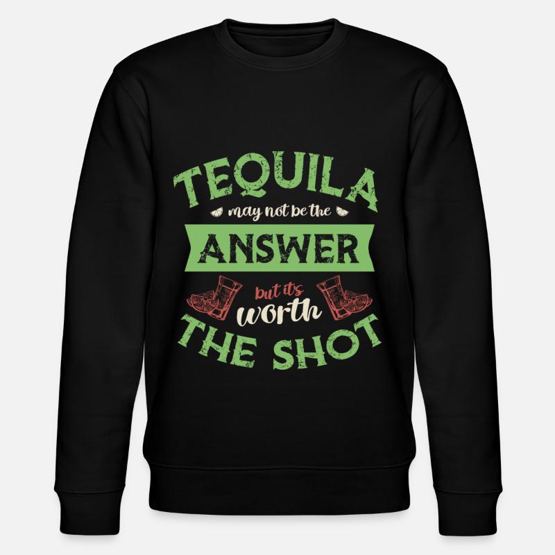 Tequila lover Mexican alcoholic - Stanley/Stella CHANGER Unisex Organic Sweatshirt - black