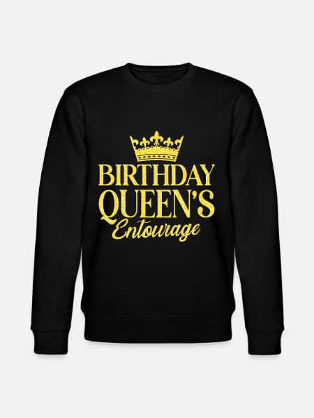 Birthday Queens Entourage - Stanley/Stella CHANGER Unisex Organic Sweatshirt - black