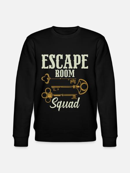Escape Room Squad - Stanley/Stella CHANGER Unisex Organic Sweatshirt - black
