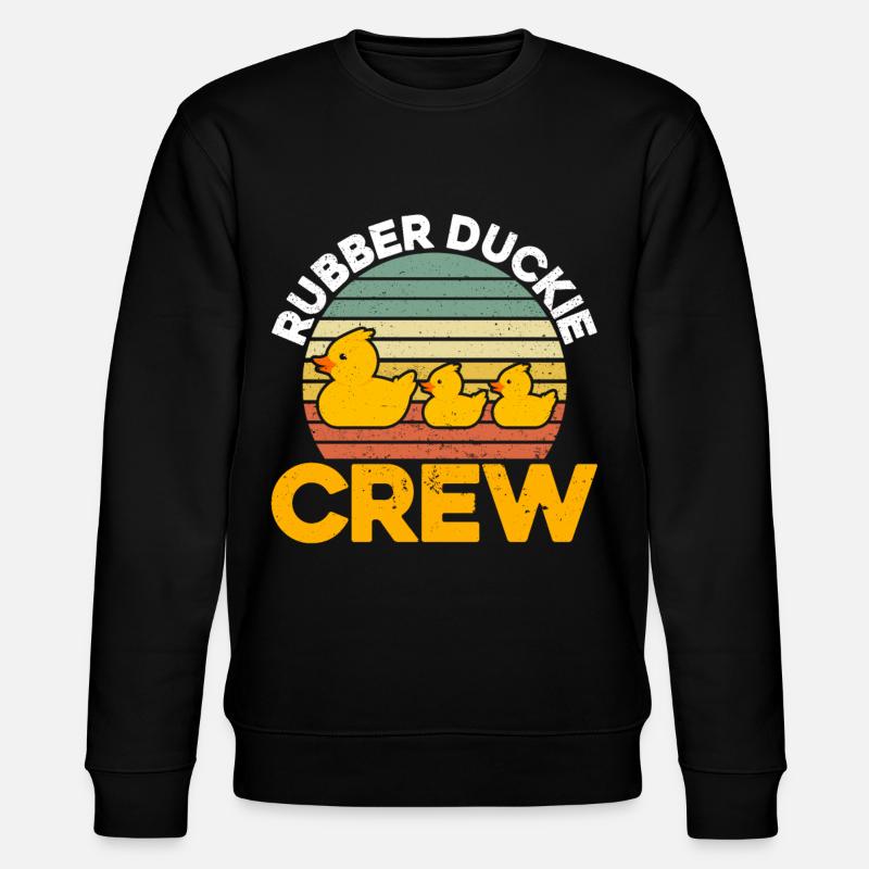 Rubber Duckie Crew - Stanley/Stella Unisex Bio-Sweatshirt CHANGER  - Schwarz