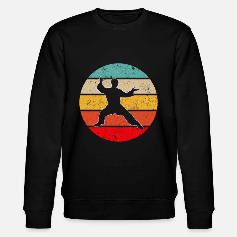 Kampfsport Retro - Stanley/Stella Unisex Bio-Sweatshirt CHANGER  - Schwarz