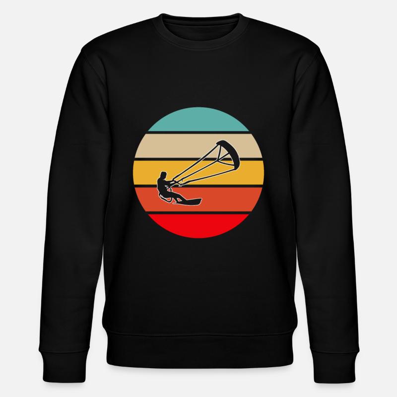 Kite Surf Rétro - Sweat bio CHANGER Stanley/Stella Unisexe - noir