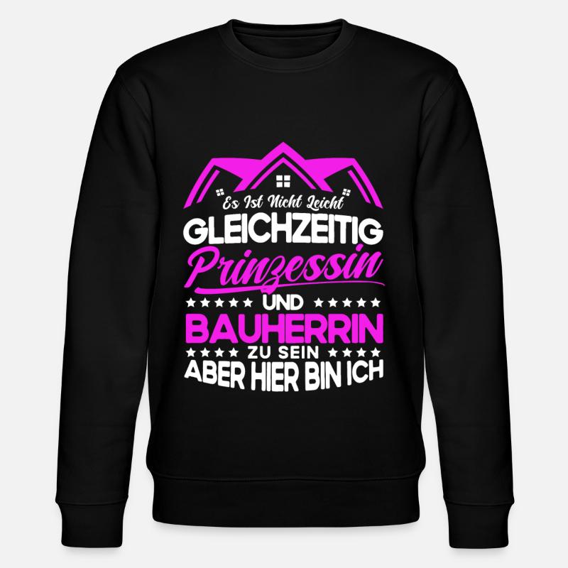 Bauherrin - Stanley/Stella Unisex Bio-Sweatshirt CHANGER  - Schwarz