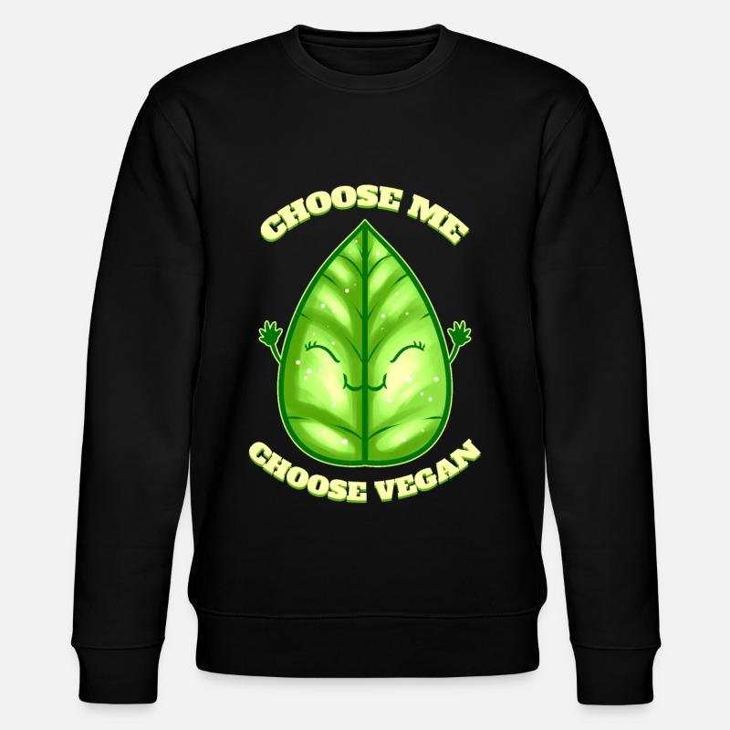 Choose Veggies, Choose Vegan - Stanley/Stella CHANGER Unisex Organic Sweatshirt - black