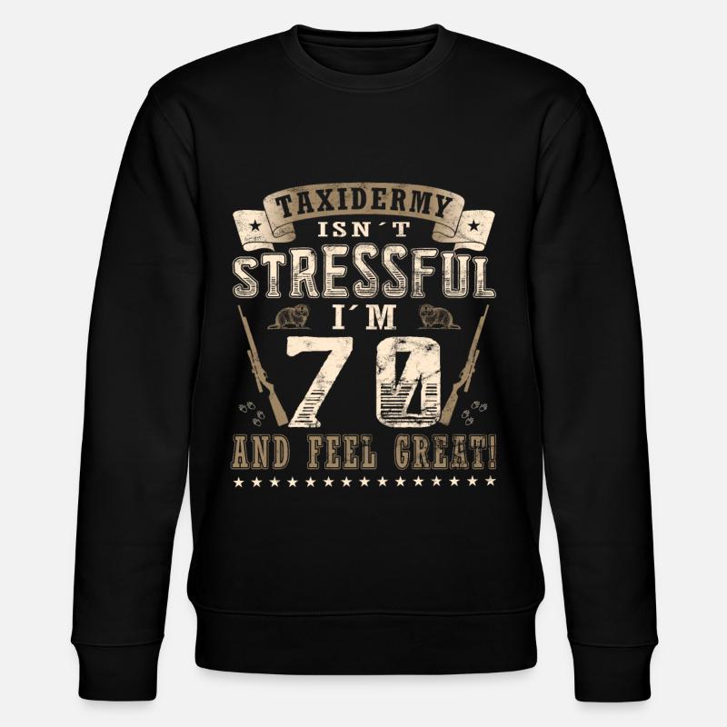 Taxidermie 70e anniversaire Taxidermiste - Sweat bio CHANGER Stanley/Stella Unisexe - noir