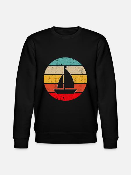 Sailing Retro - Stanley/Stella CHANGER Unisex Organic Sweatshirt - black