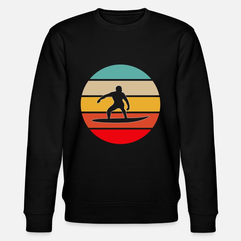 Surf Rétro - Sweat bio CHANGER Stanley/Stella Unisexe - noir