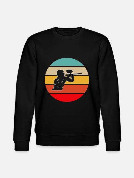 Paintball Retro - Stanley/Stella CHANGER Unisex Organic Sweatshirt - black