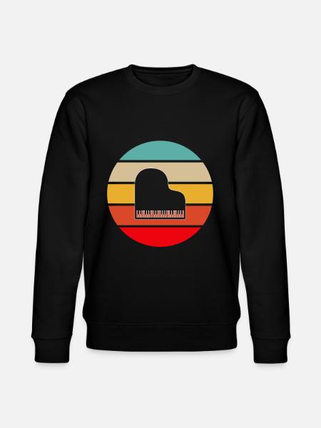 Klavier Retro - Stanley/Stella Unisex Bio-Sweatshirt CHANGER - Schwarz