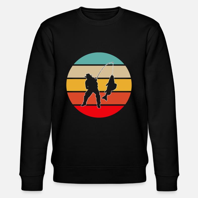 Pêche Rétro - Sweat bio CHANGER Stanley/Stella Unisexe - noir