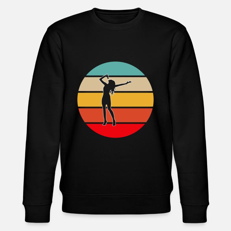 Singing Retro - Stanley/Stella CHANGER Unisex Organic Sweatshirt - black