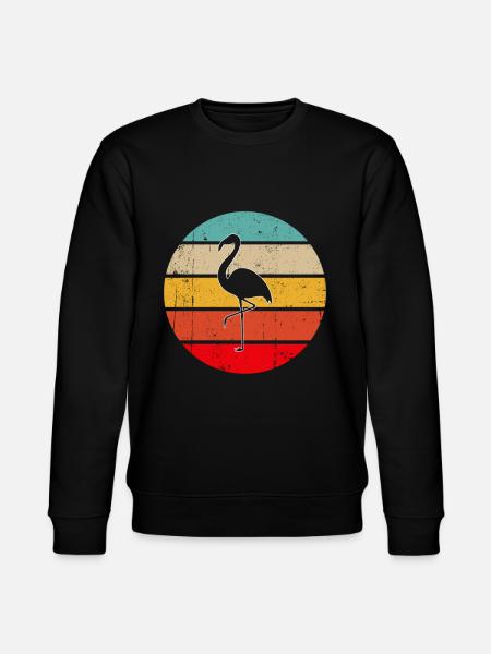 Flamingo Retro - Stanley/Stella Unisex Bio-Sweatshirt CHANGER - Schwarz