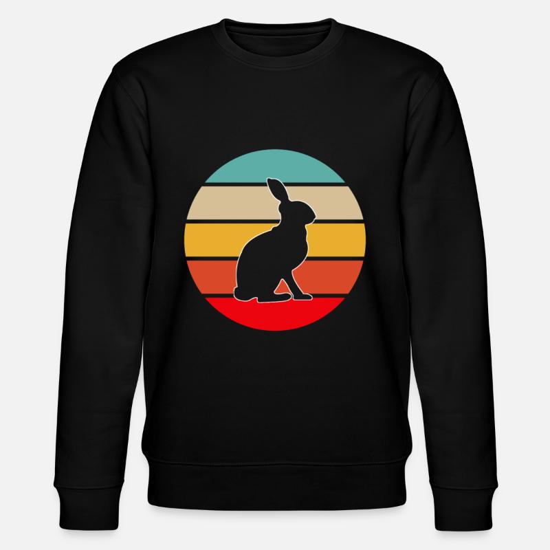 Lapin Rétro - Sweat bio CHANGER Stanley/Stella Unisexe - noir