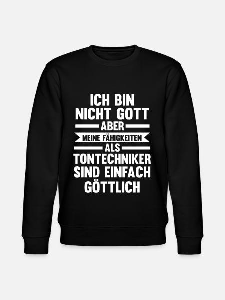 Toningenieur Tontechnik Tontechniker - Stanley/Stella Unisex Bio-Sweatshirt CHANGER  - Schwarz