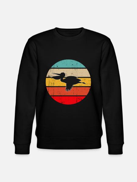 Pelikan Retro - Stanley/Stella CHANGER Unisex Organic Sweatshirt - black