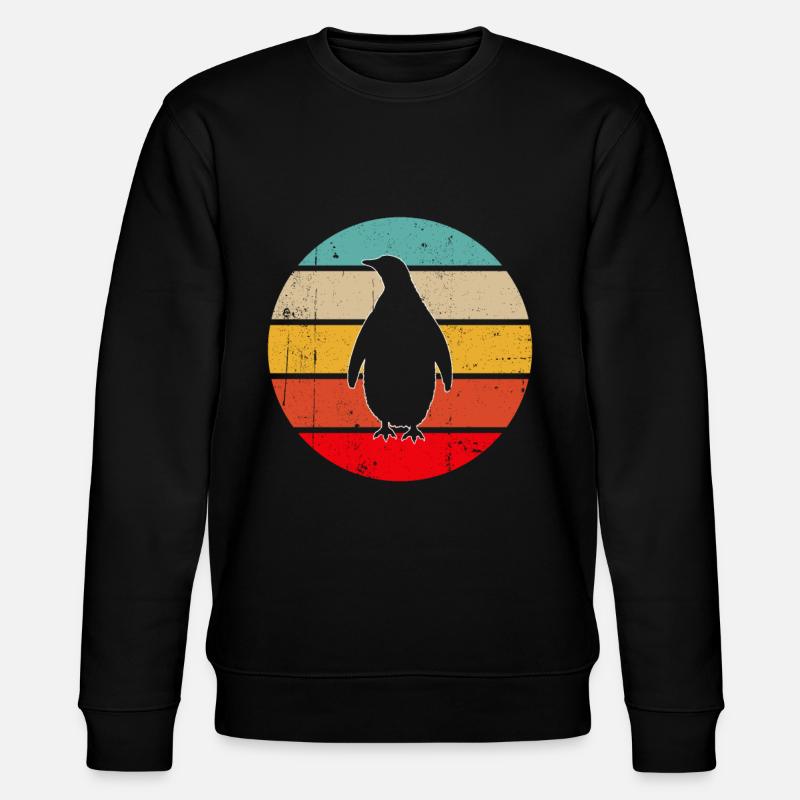 Pingouin Rétro - Sweat bio CHANGER Stanley/Stella Unisexe - noir