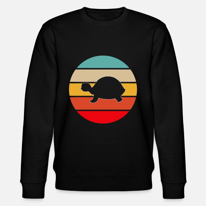 Tortue Rétro - Sweat bio CHANGER Stanley/Stella Unisexe - noir