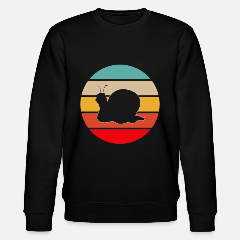 Escargot Rétro - Sweat bio CHANGER Stanley/Stella Unisexe - noir