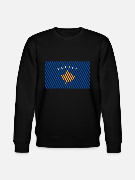 Kosovo flag - Stanley/Stella CHANGER Unisex Organic Sweatshirt - black