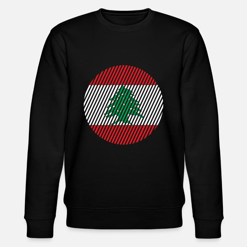 Drapeau du Liban - Sweat bio CHANGER Stanley/Stella Unisexe - noir