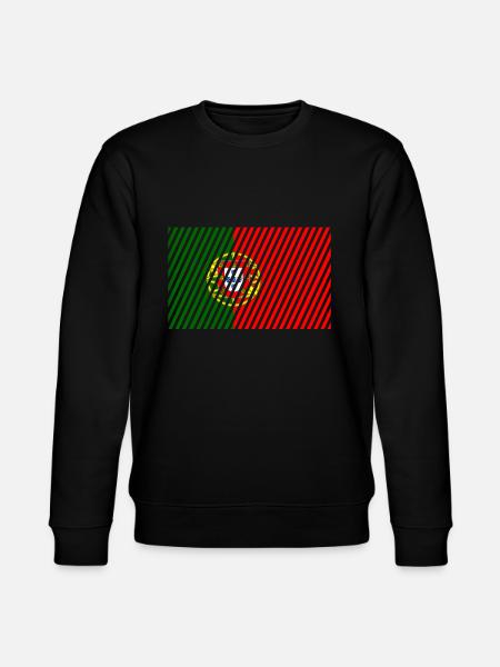 Portugal flag - Stanley/Stella CHANGER Unisex Organic Sweatshirt - black