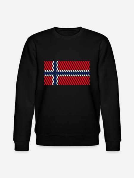 Norway Flag - Stanley/Stella CHANGER Unisex Organic Sweatshirt - black