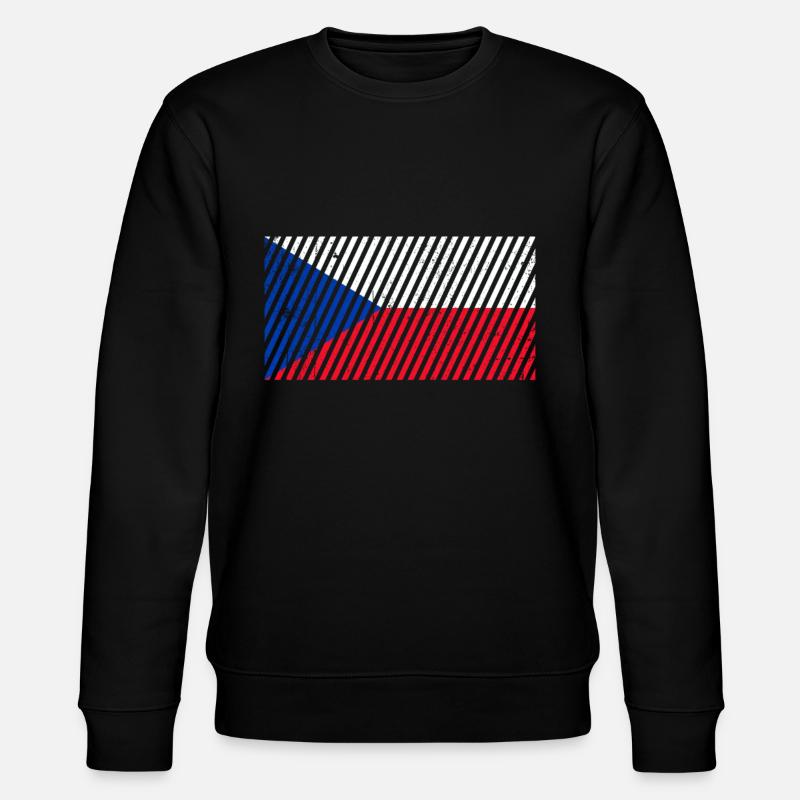Drapeau de la République tchèque - Sweat bio CHANGER Stanley/Stella Unisexe - noir