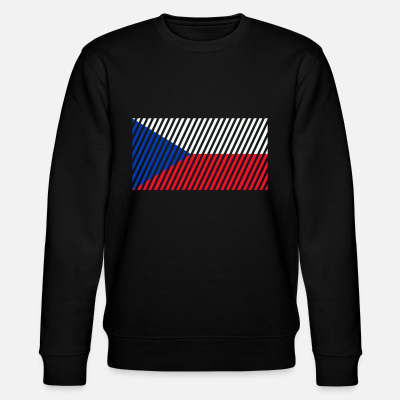 Drapeau de la République tchèque - Sweat bio CHANGER Stanley/Stella Unisexe - noir