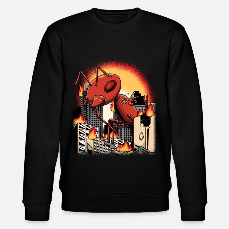 Fire ant Red ant - Stanley/Stella CHANGER Unisex Organic Sweatshirt - black