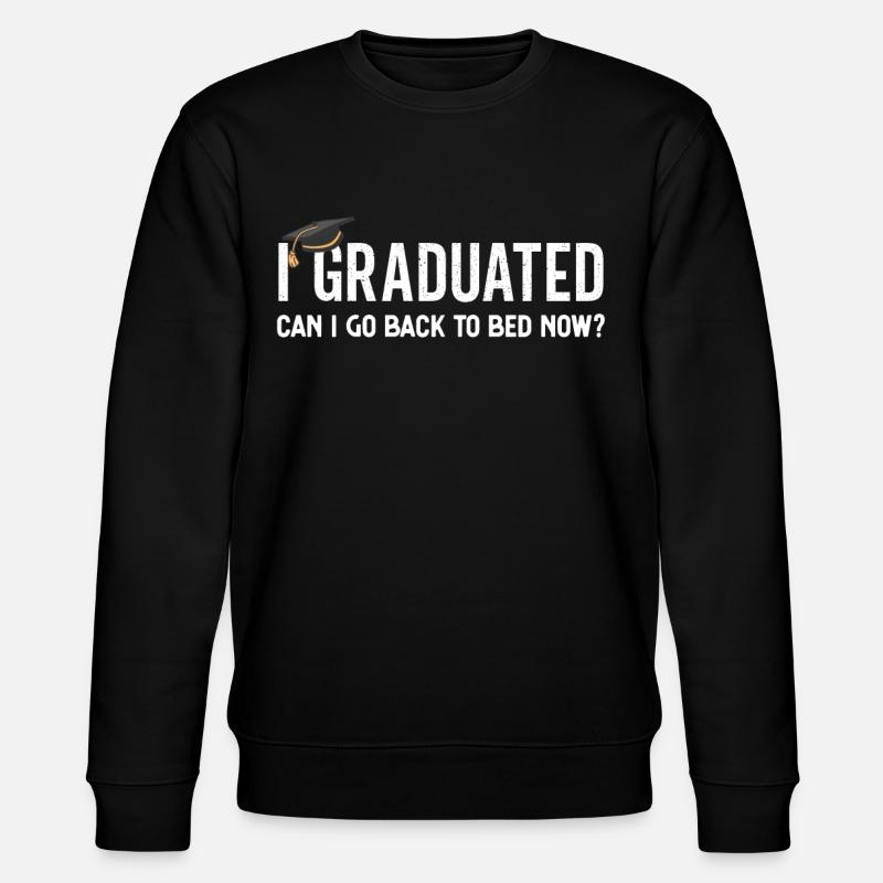 I Graduated Graduation Master-Studium - Stanley/Stella Unisex Bio-Sweatshirt CHANGER  - Schwarz