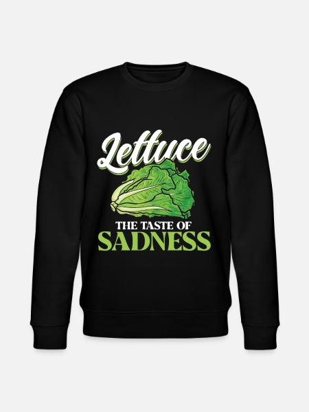 Lettuce The Taste Of Sadness - Stanley/Stella CHANGER Unisex Organic Sweatshirt - black