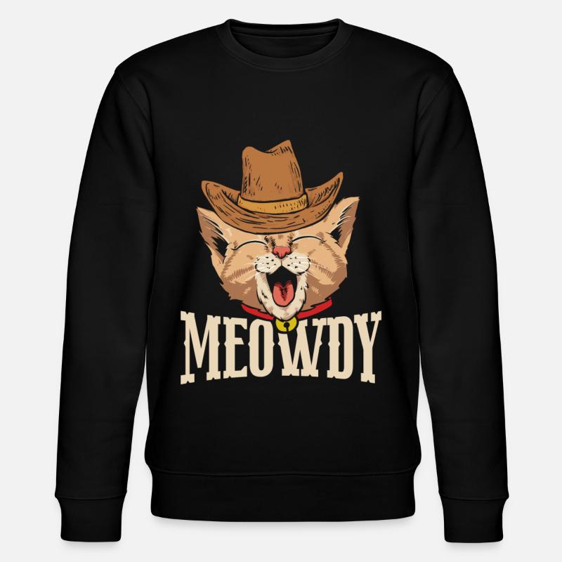 Meowdy - Stanley/Stella CHANGER Unisex Organic Sweatshirt - black