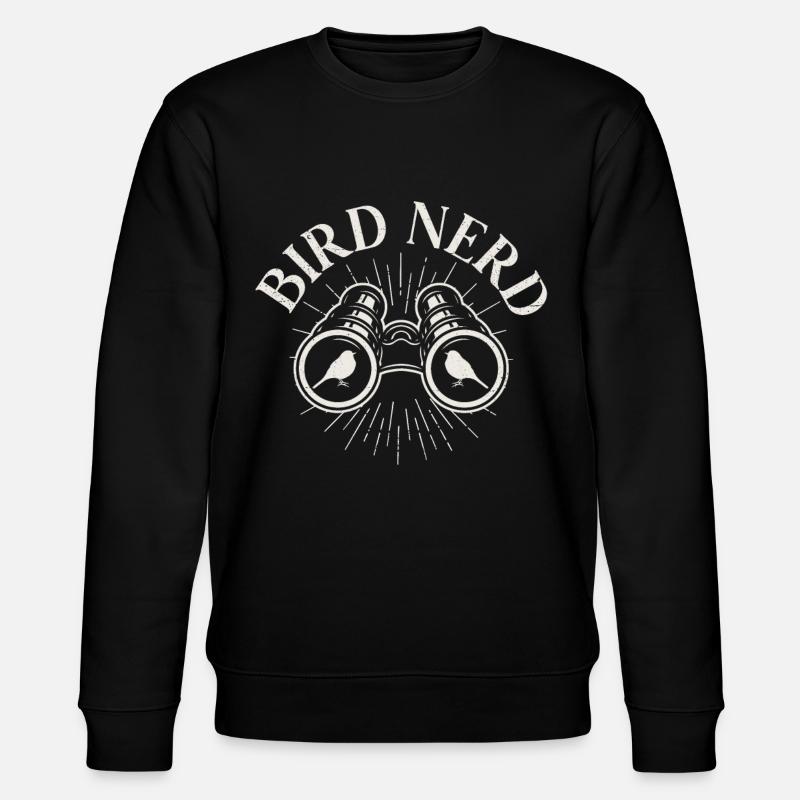Bird Nerd - Stanley/Stella Unisex Bio-Sweatshirt CHANGER  - Schwarz
