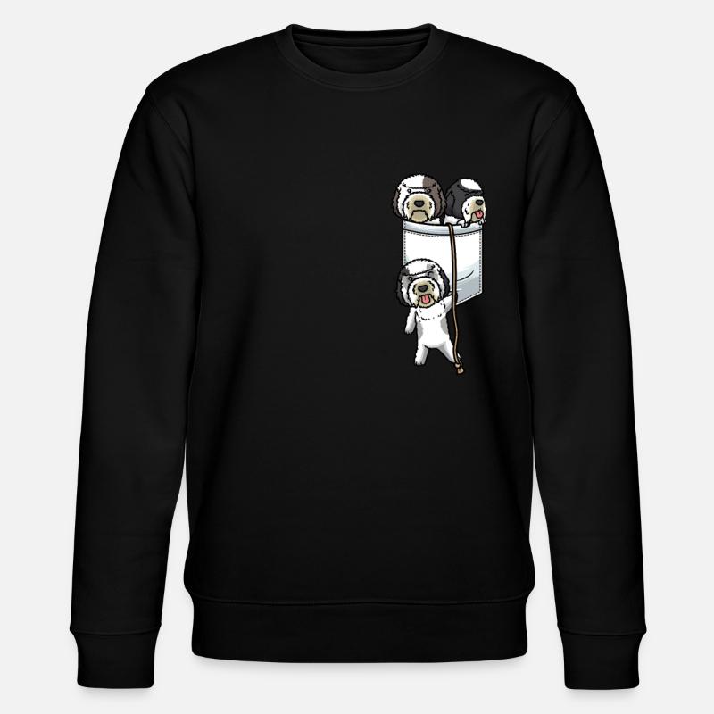 Sheepadoodle Chien en sac - Sweat bio CHANGER Stanley/Stella Unisexe - noir