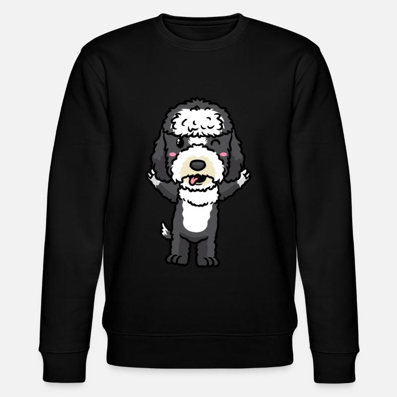Émoticône de chien Sheepadoodle - Sweat bio CHANGER Stanley/Stella Unisexe - noir