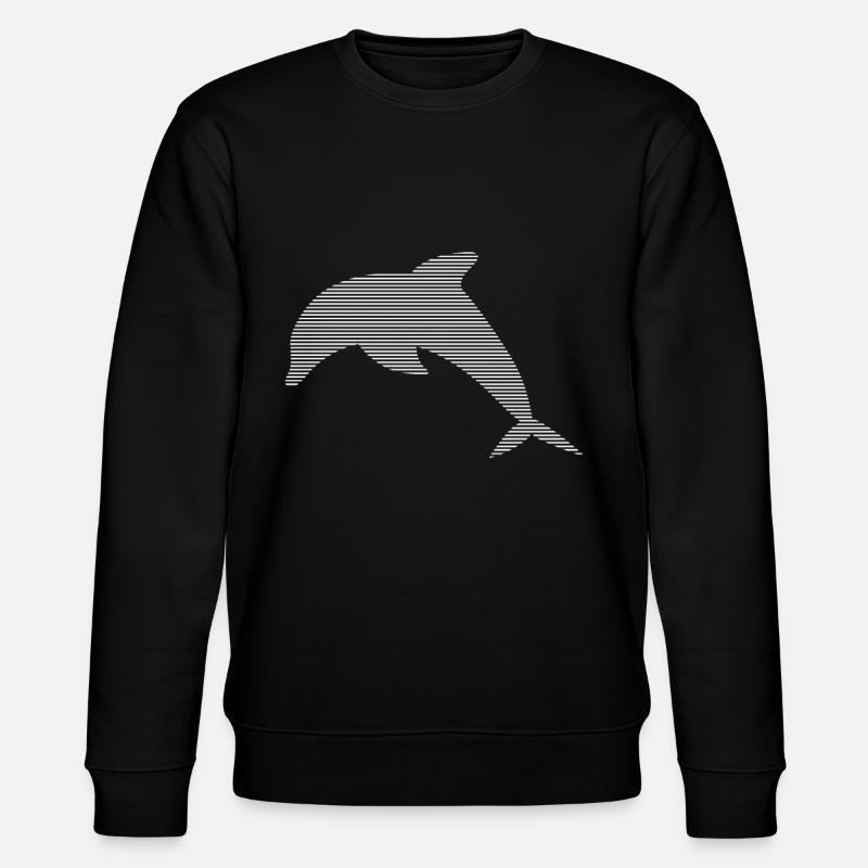 Dolphin - Stanley/Stella CHANGER Unisex Organic Sweatshirt - black