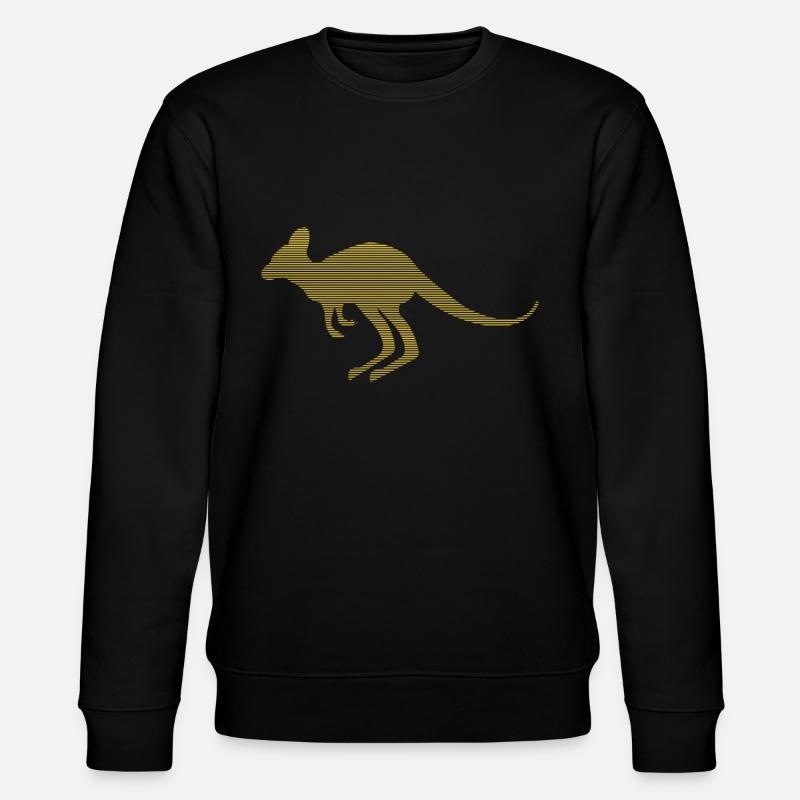 Känguru - Stanley/Stella Unisex Bio-Sweatshirt CHANGER  - Schwarz
