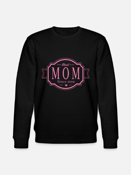 Best Mom since 2019 - Stanley/Stella CHANGER Unisex Organic Sweatshirt - black