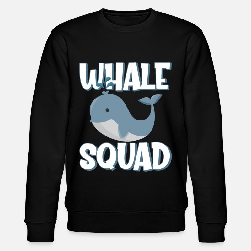 Escouade des baleines - Sweat bio CHANGER Stanley/Stella Unisexe - noir