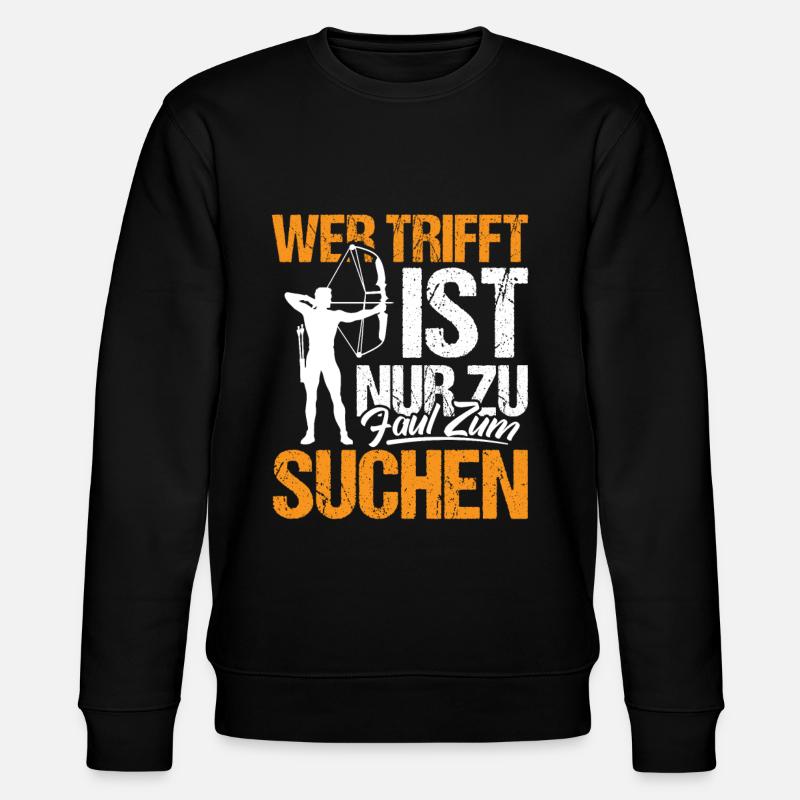 Bogenschießen - Stanley/Stella Unisex Bio-Sweatshirt CHANGER  - Schwarz