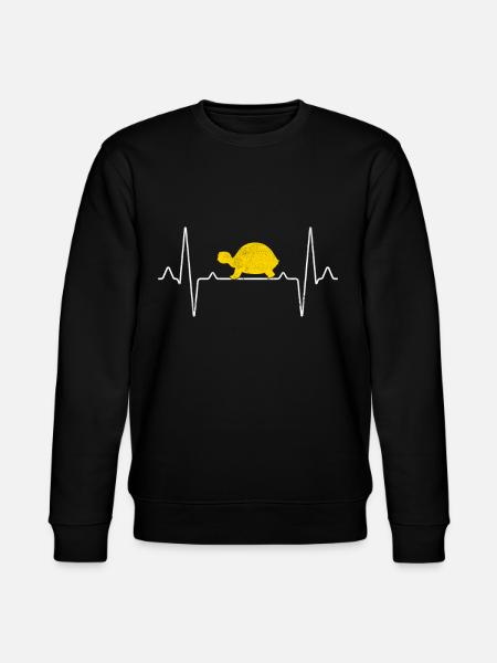 Turtle heartbeat - Stanley/Stella CHANGER Unisex Organic Sweatshirt - black