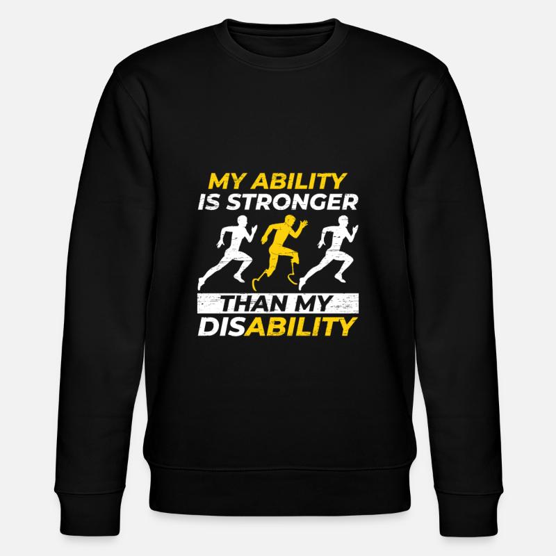 Ability is more - Stanley/Stella CHANGER Unisex Organic Sweatshirt - black
