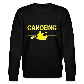 Kanusport - Stanley/Stella Unisex Bio-Sweatshirt CHANGER  - Schwarz - Vorne - Nik (191cm) & Marisol (170cm)
