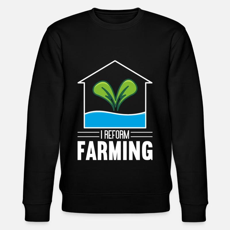 Hydroponik Indoor-Gartenbau - Stanley/Stella Unisex Bio-Sweatshirt CHANGER  - Schwarz