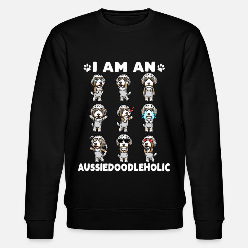 Aussiedoodle Émoticône de chien - Sweat bio CHANGER Stanley/Stella Unisexe - noir